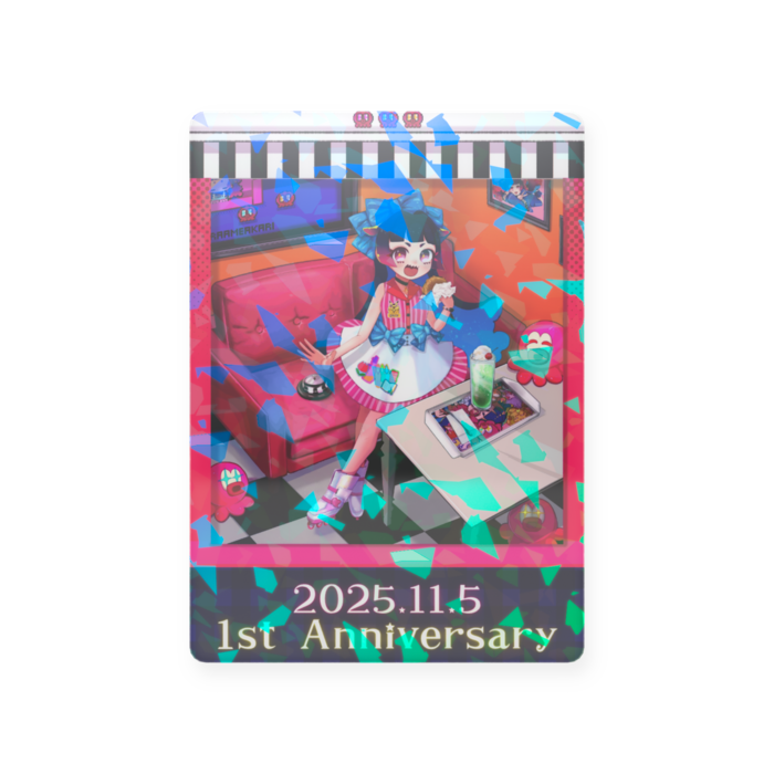 1周年記念トレカ（キラキラ）