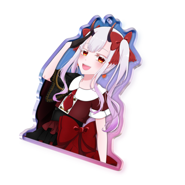 オーロラアクリルキーホルダー - 70 × 70mm