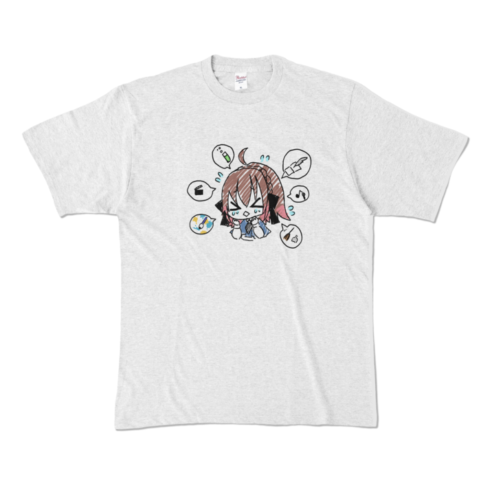 カラーTシャツ - XL - アッシュ (淡色)
