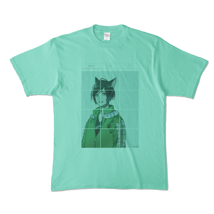 繊細といカラーT- XL - アイスグリーン (淡色)