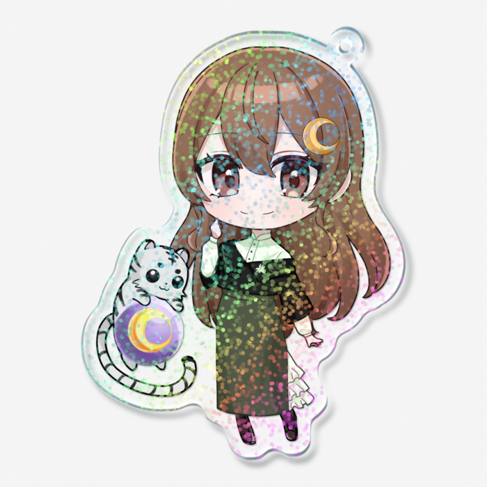 ホログラムアクリルキーホルダー - 70 × 70mm