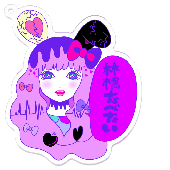 アクリルキーホルダー - 70 x 70 (mm)