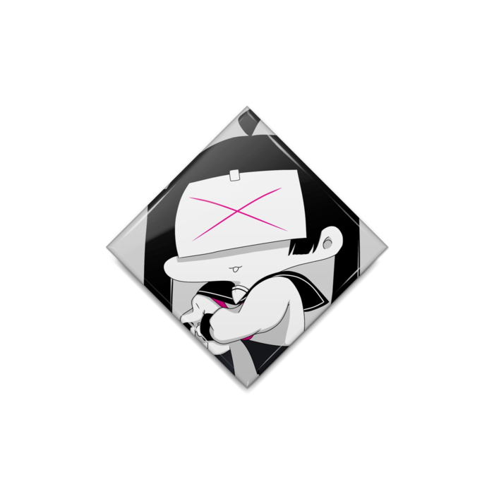 缶バッジ - ひし形 40 mm