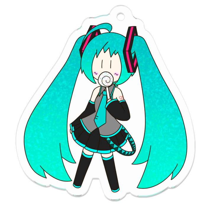 アクリルキーホルダー（コーティング） - 50 x 50 (mm)