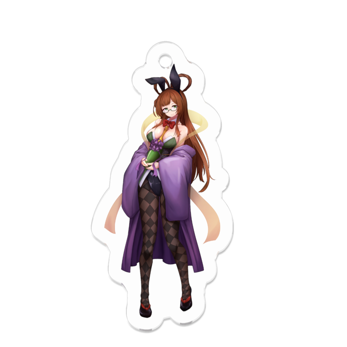 アクリルキーホルダー（コーティング） - 50 x 50 (mm)