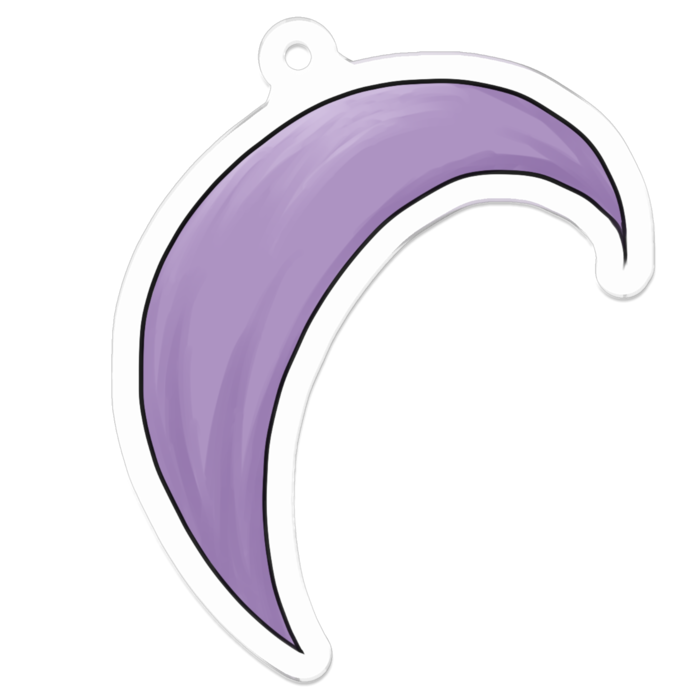 あほ毛アクリルキーホルダー - 50 x 50 (mm)
