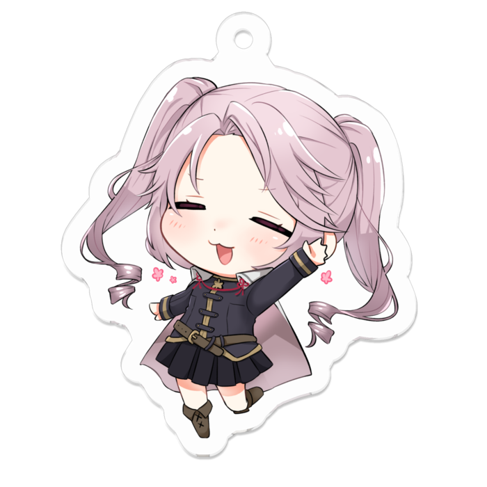 アクリルキーホルダー -楽-50 x 50 (mm)(2)