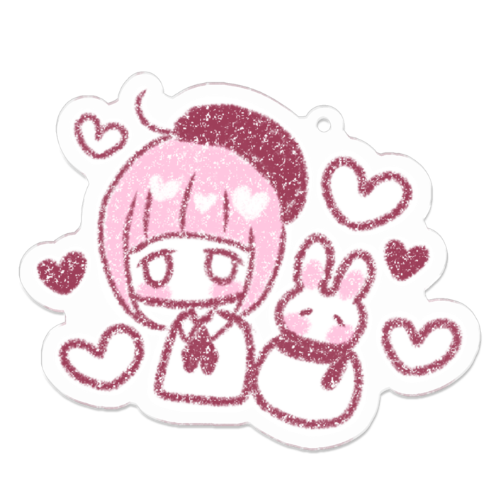 アクリルキーホルダー - 70 x 70 (mm)