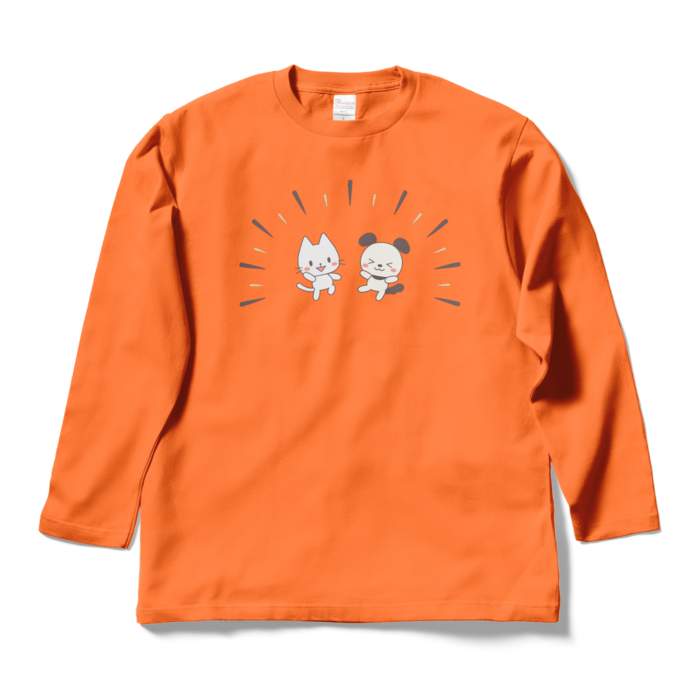 ロングスリーブTシャツ　オレンジ　L