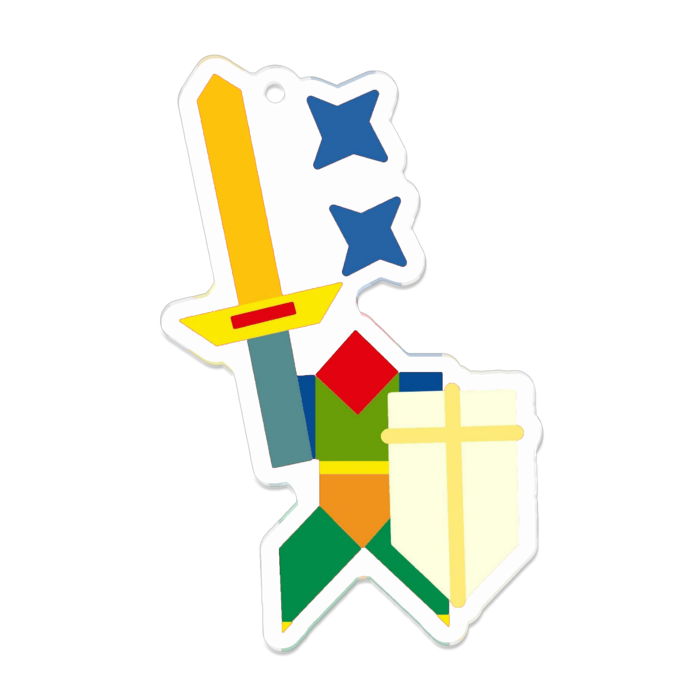 アクリルキーホルダー - 70 x 70 (mm)