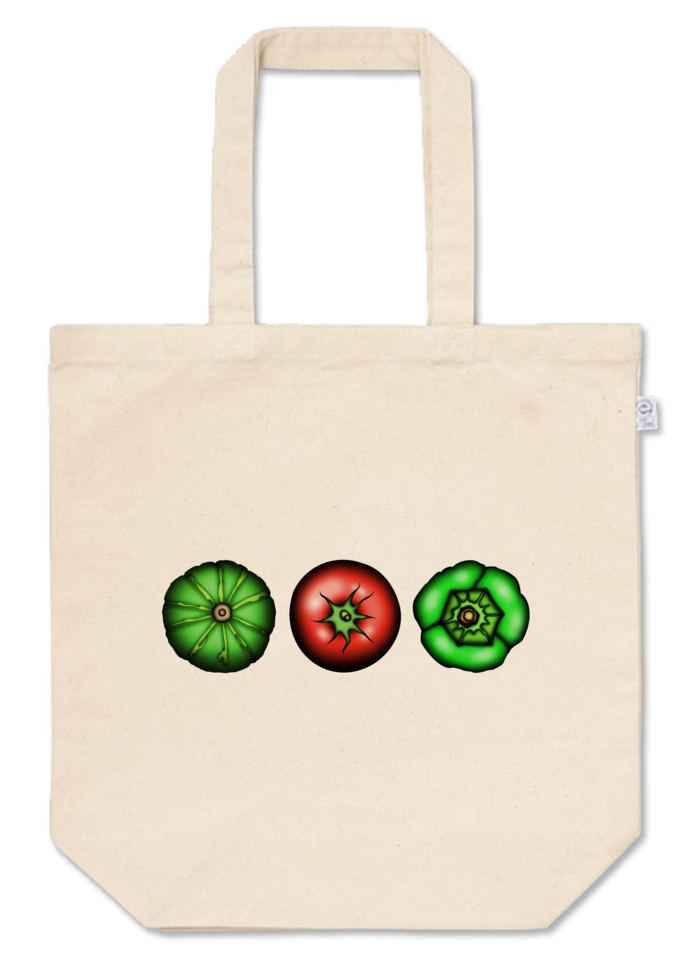 トートバッグ - M - プリント面積中 - ナチュラル