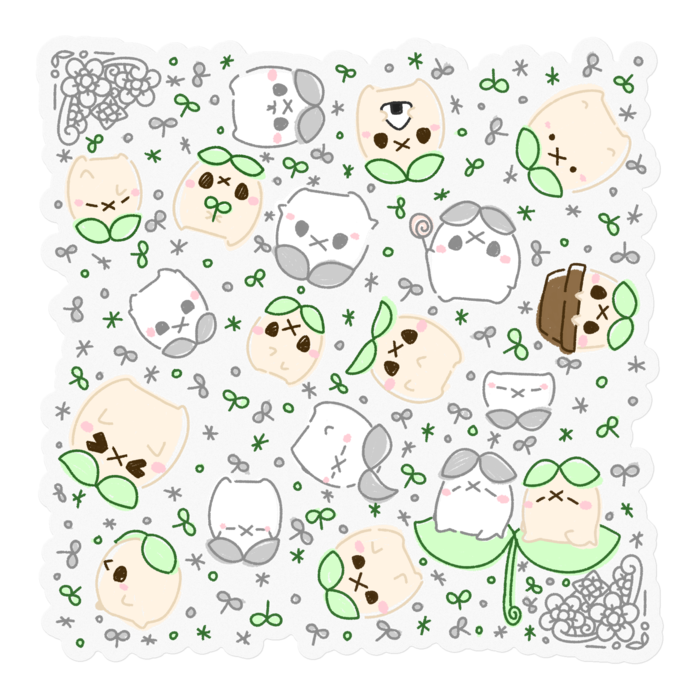 ステッカー - 100 x 100 (mm)