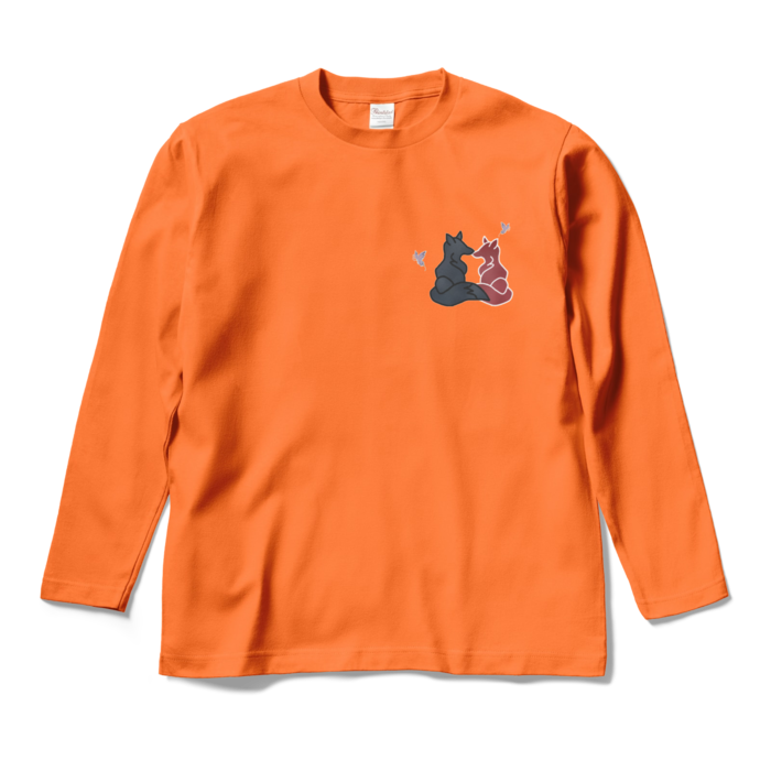 ロングスリーブTシャツ - M - オレンジ