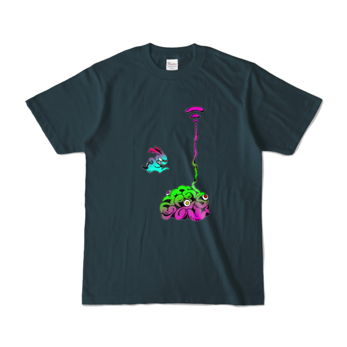 カラーTシャツ - S - デニム (濃色)(3)