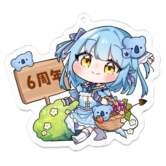 アクリルキーホルダー - 70 x 70 (mm)