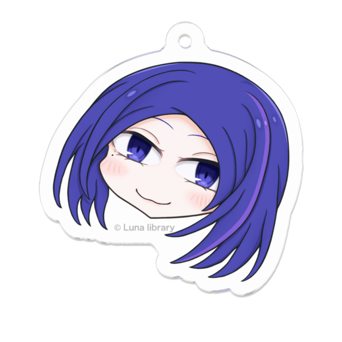 アクリルキーホルダー（コーティング） - 50 x 50 (mm)