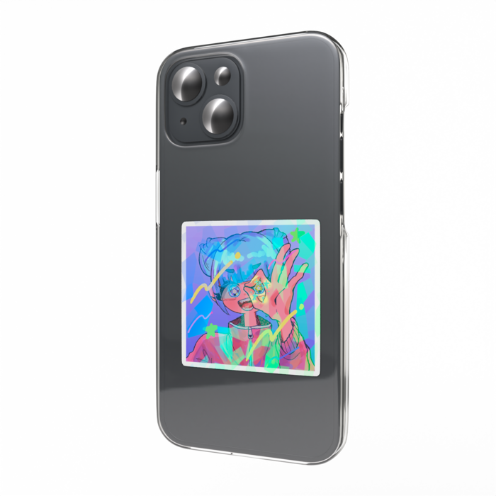 ホログラムスマホステッカー - 縦