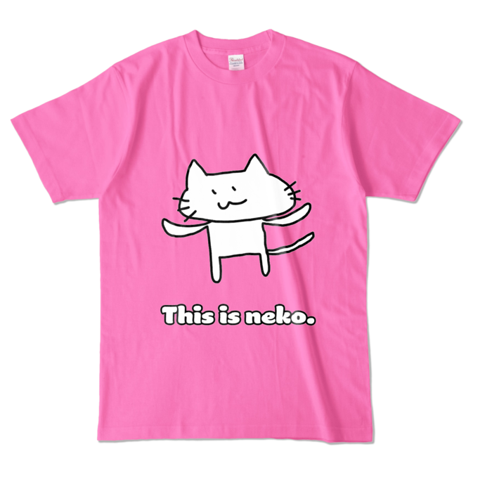 カラーTシャツ - L - ピンク (濃色)