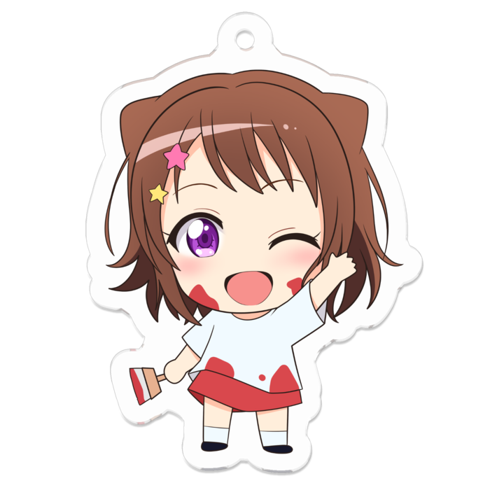 【戸山香澄】アクリルキーホルダー - 50 x 50 (mm)