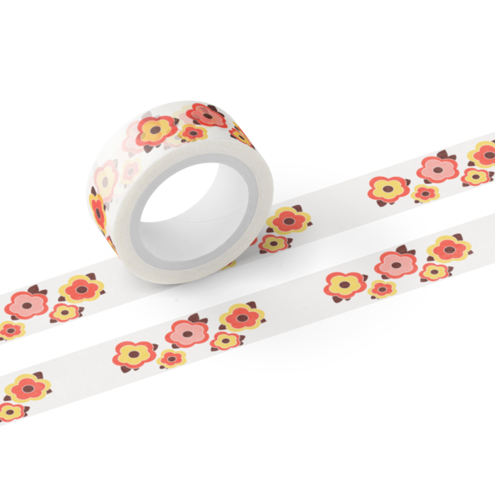 昭和レトロ～花柄～　マスキングテープ