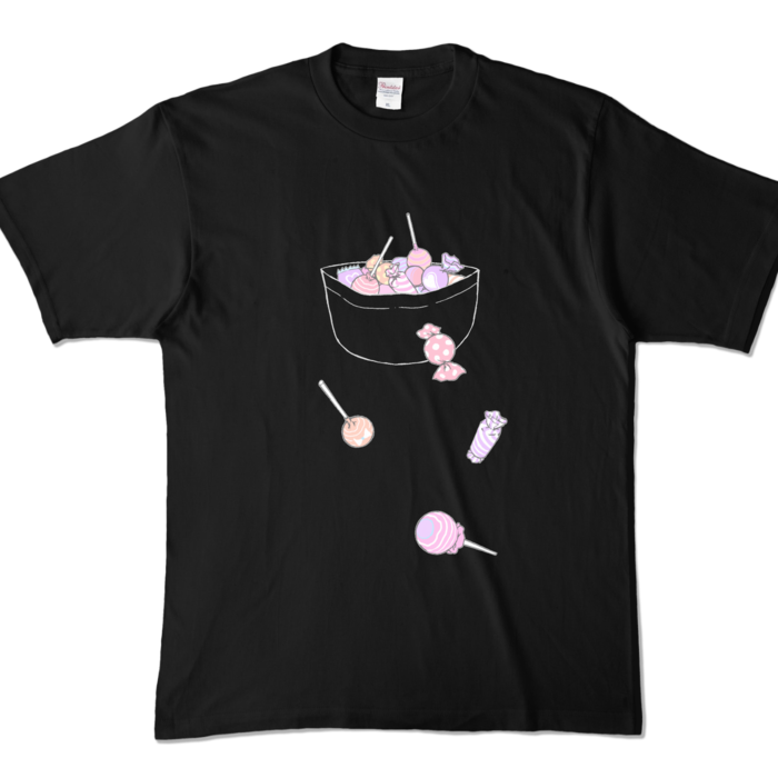 カラーTシャツ - XL - ブラック (濃色)