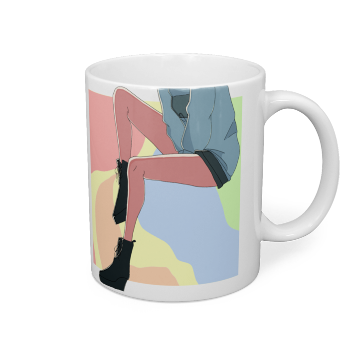 パステルゆかちゃマグ - 直径 8 cm / 高さ 9.5 cm