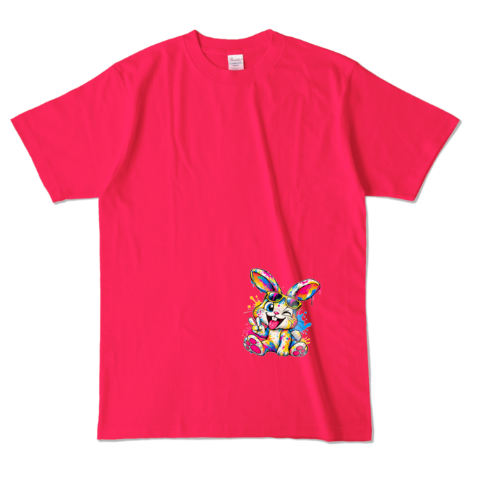 カラーTシャツ - L - ホットピンク （濃色）