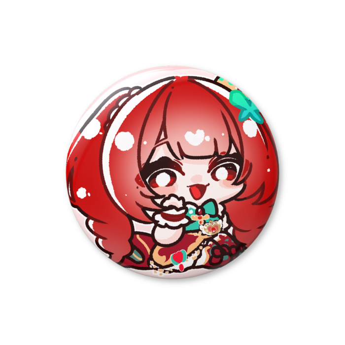 むしゃだむ缶バッジ ｢Hello！｣