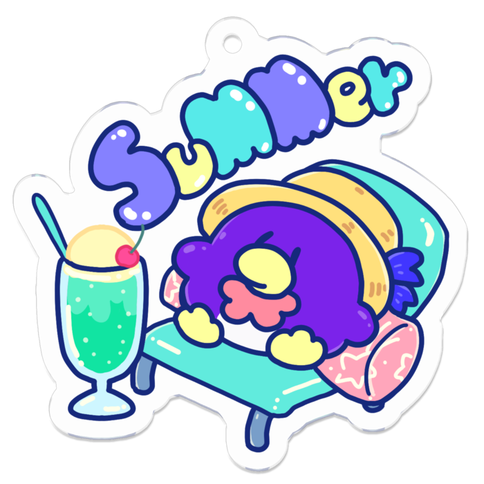 アクリルキーホルダー - 50 x 50 (mm)