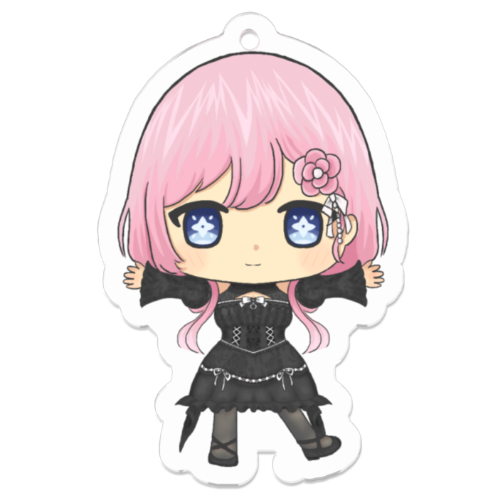 黒米アクリルキーホルダー