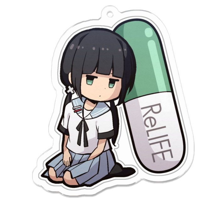 【ReLIFE】アクリルキーホルダー_カプセルキャラ_日代千鶴