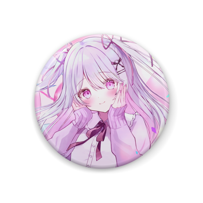 (笑顔)缶バッジ - 44mm