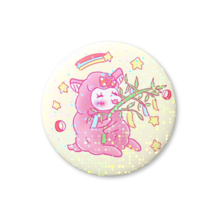 ホログラム缶バッジ - 32mm グリッター