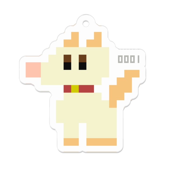 アクリルキーホルダー(コーティング) - 50 x 50 (mm)