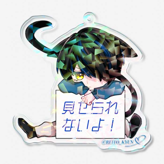 ホログラムアクリルキーホルダー - 70 × 70mm
