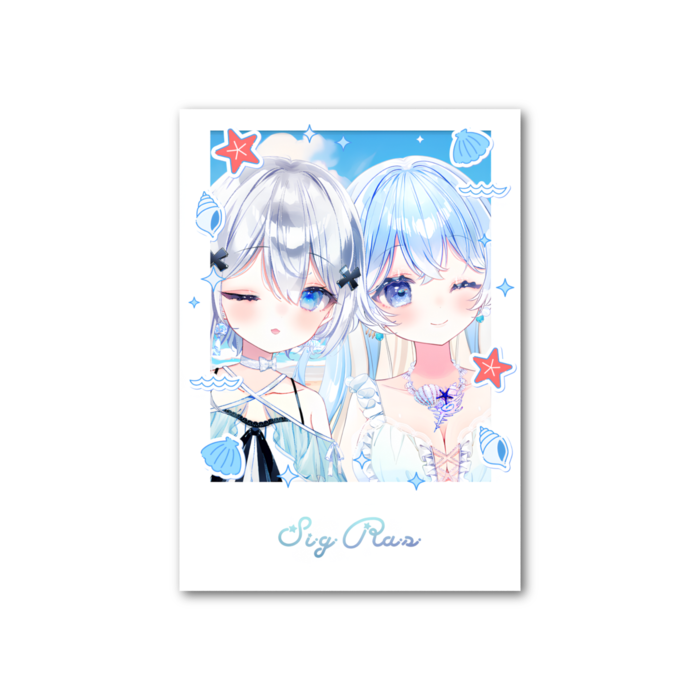 フォト風カード - 縦 - 片面