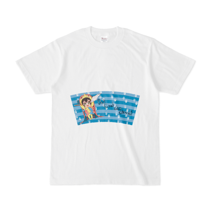 Tシャツ - S - 白_アマビエにゃん(両面)