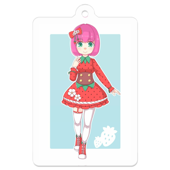 アクリルキーホルダー（コーティング） - 50 x 50 (mm)