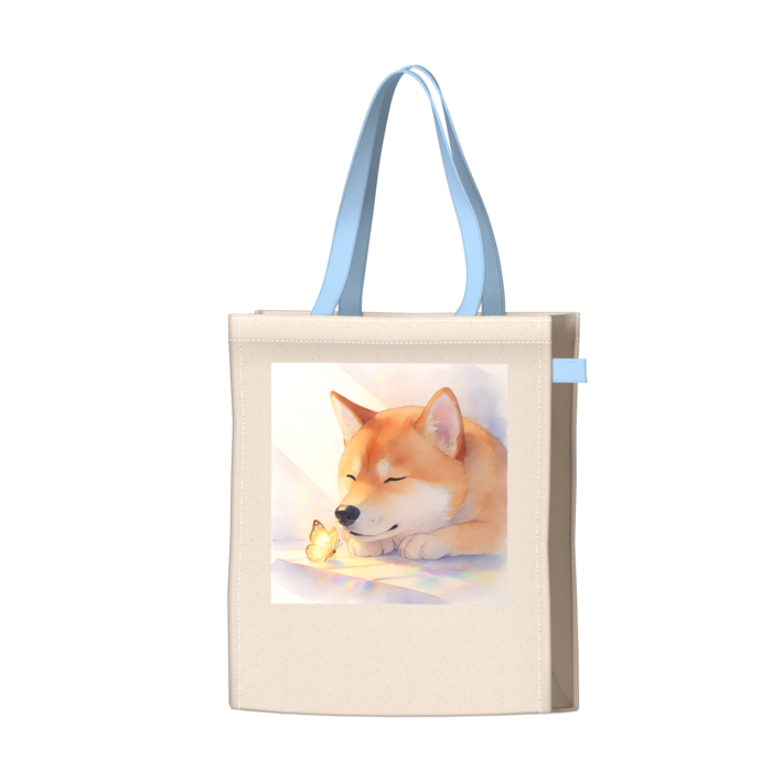 ツートンカラーバッグ - ブルー - W34 × H41 × D14cm