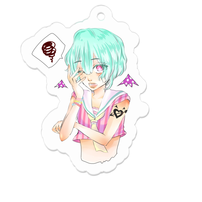 アクリルキーホルダー - 50 x 50 (mm)