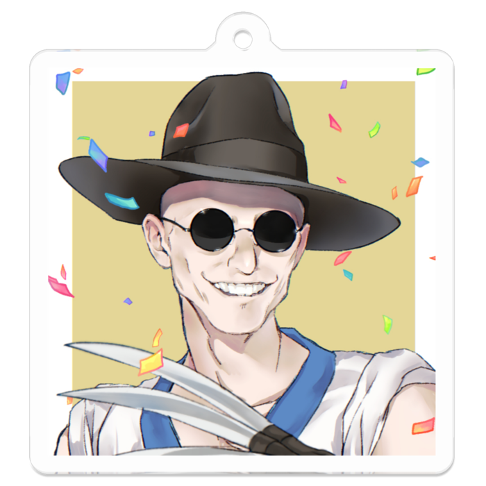 アクリルキーホルダー - 50 x 50 (mm)