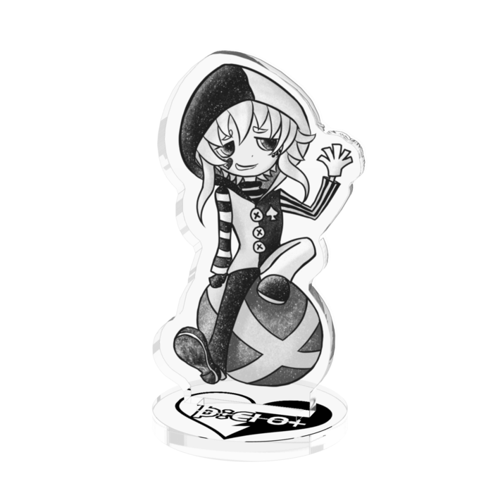 玉乗りピエロ★50x50mm