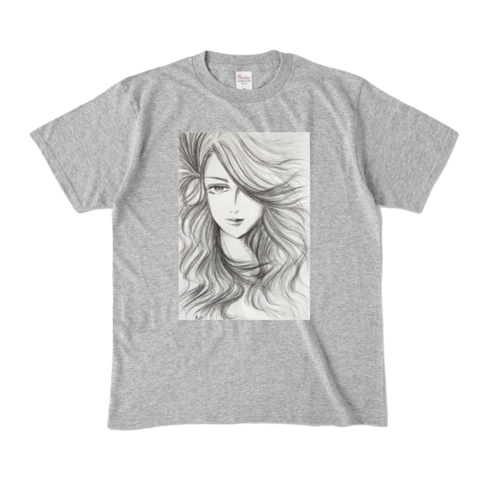 カラーTシャツ - M - 杢グレー (濃色)