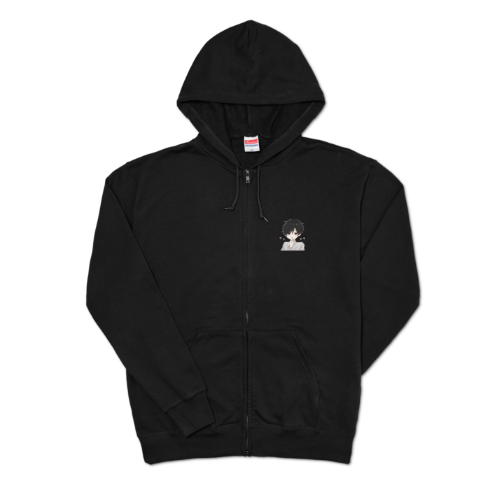ジップパーカー - XL - ブラック