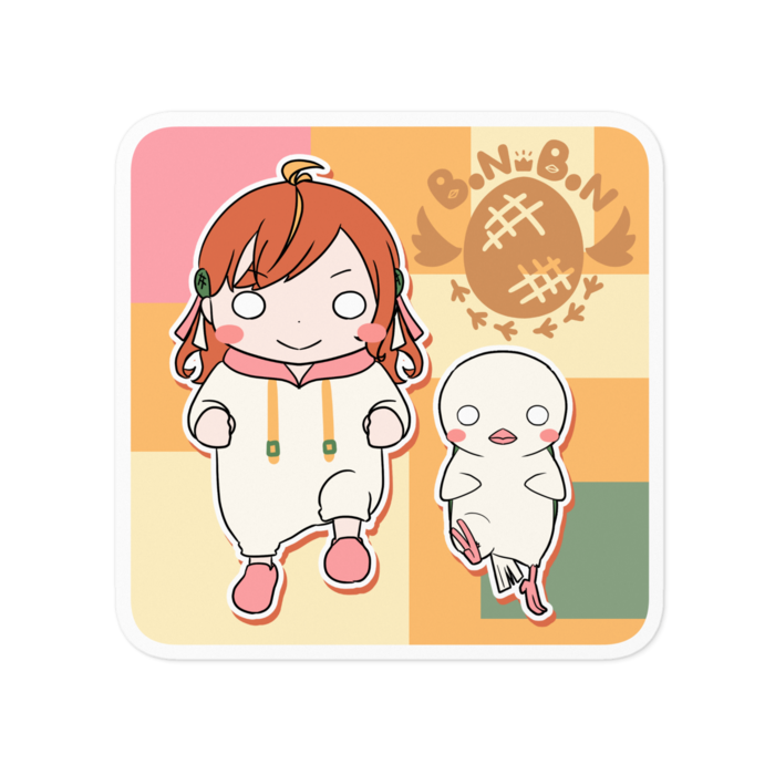 7周年記念ステッカーその2ロゴ無 100 x 100 (mm)