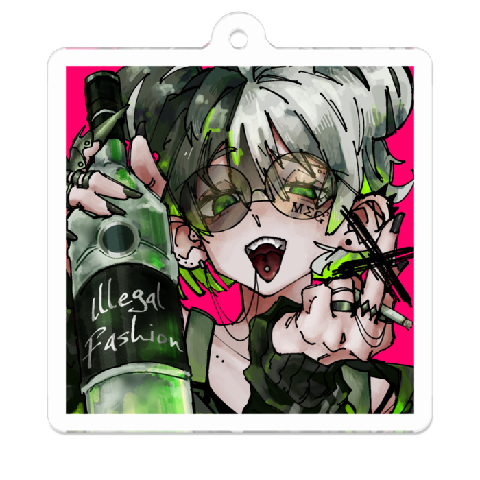 アクリルキーホルダー - 50 x 50 (mm)