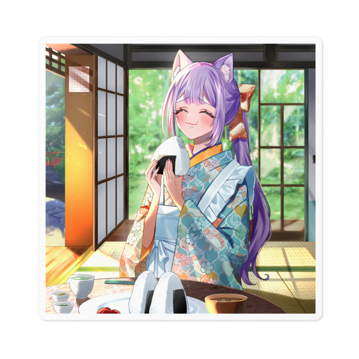 ミツワライスコラボ記念ステッカー - 100 x 100 (mm)(2)