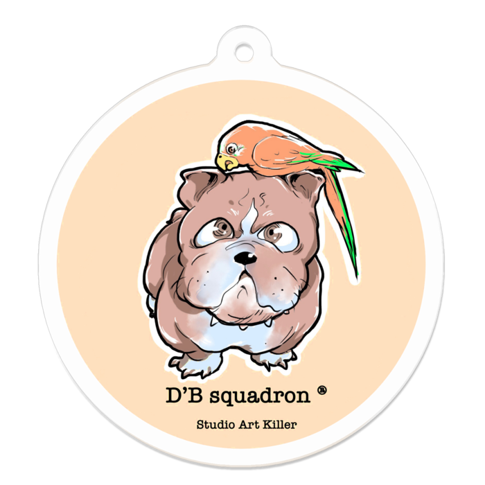 アクリルキーホルダー（コーティング） - 50 x 50 (mm)