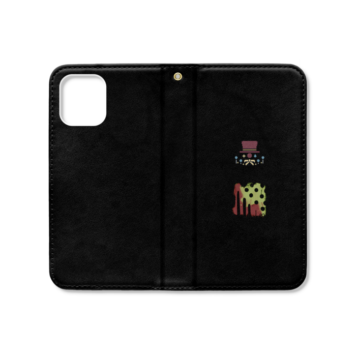 手帳型iPhoneケース(ベルトなし) - iPhone12 mini - ストラップ穴 あり