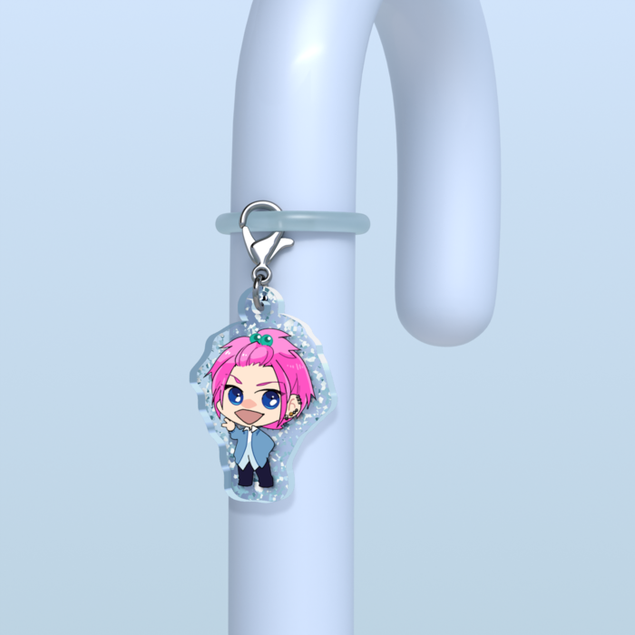 めじるしチャーム - 30 × 30mm【えび】ラメ